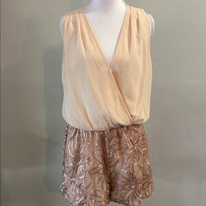 Elegant pink and pink Sequin Dress